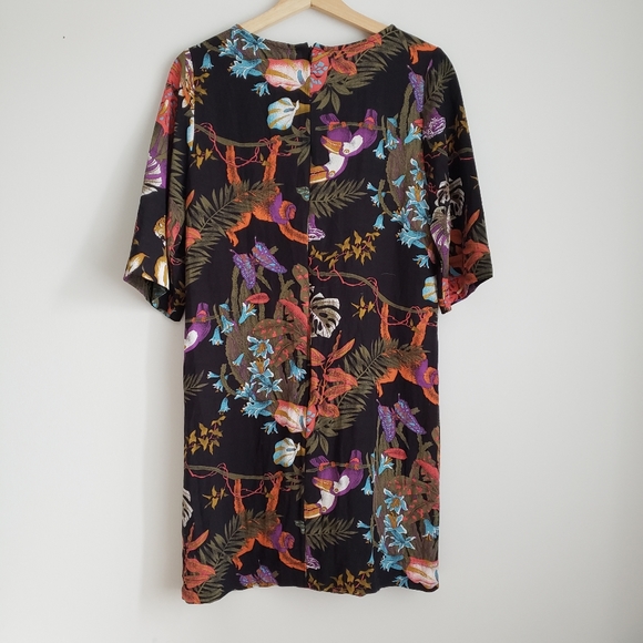 PEPALOVES Jungle Floral Mini Dress Small - Picture 8 of 12